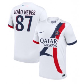 Paris Saint-Germain Joao Neves #87 Venkovní Dres 2024-25 Krátký Rukáv